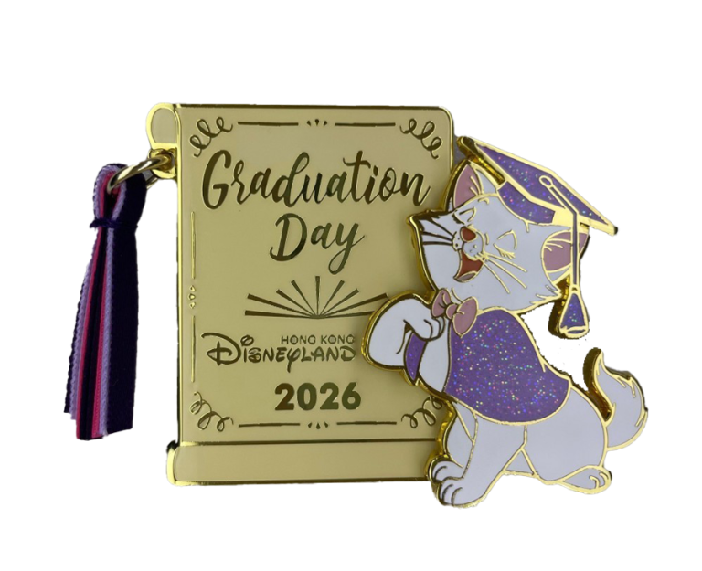 Marie 2026 Graduation Badge - Hong Kong Disney, Marie, 2026 Graduation, OE - Disney collectible pin on BALELE thumbnail