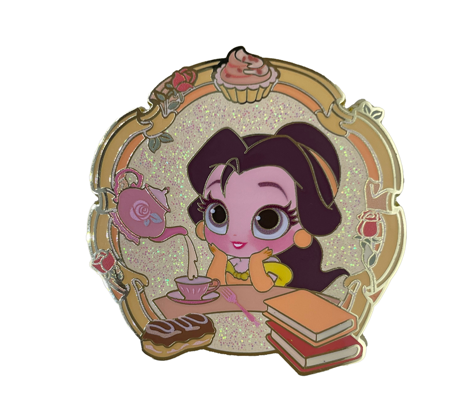 SHDL 2026 Belle Princess Food Themed Pin - ShangHai Disneyland, Beauty and the Beast, Food Themed, Belle, Mystery Box - Disney collectible pin on BALELE