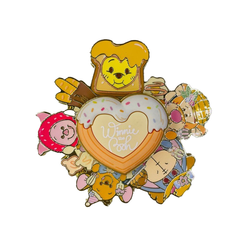 Disney 2026 Winnie the Pooh & Friends Spring Spinning Pin - ShangHai Disneyland, Winnie the Pooh, 2026 Spring Spinning, Eeyore, Owl, Piglet - Disne...
